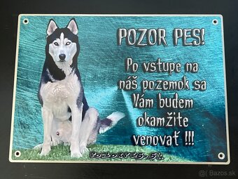 Tabuľky pozor pes - 9