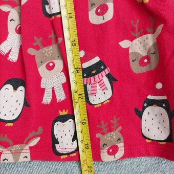 Vianočné šaty + tričko , velk.110 - 9