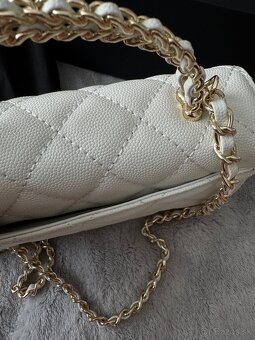 Chanel top handle biela taska kabelka nova - 9