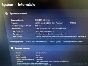 Herný PC (RYZEN 5 5600X,RTX 3060 8GB,16GB DDR4,SSD+HDD,W11) - 9