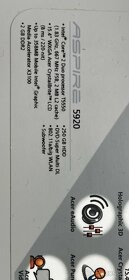 Predam notebook Acer Aspire 5920 - 9