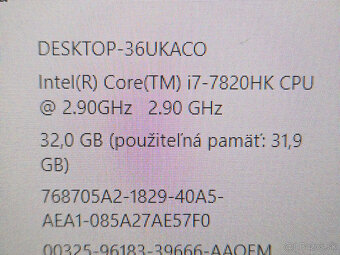 Predám hernú klasiku notebook Dell Alienware 17 R4 - 9