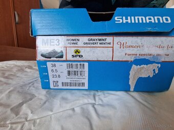 Cyklistické tretry Shimano ME3 – Veľkosť EU 38, ako nové - 9