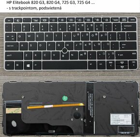 Klavesnice HP 840 G5//HP 250 G7 15DA// 15-p 15-f// HP 820 - 9