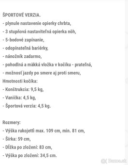 Predám kočík Quara coto baby 2v1 - 9