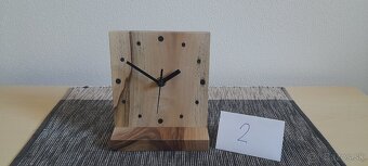 Drevené stolové hodiny - 9