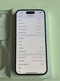 iPhone 15, White, 128GB - 9