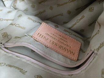 Krásna kožená kabelka MASSIMO CONTTI - 9