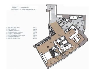 Veľkometrážny 2-izbový byt v ikonickej budove City Gate - 9