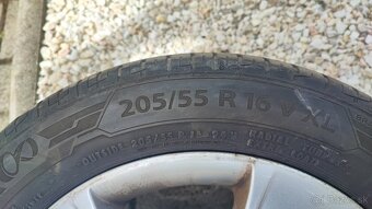 4ks použité letné gumy z octavie 2 + disky - 9