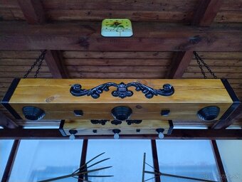 Lustre drevený hranol - 9