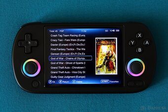 Nová konzola Anbernic RG40XX H WiFi Black ▬ Super SONY PSP - 9