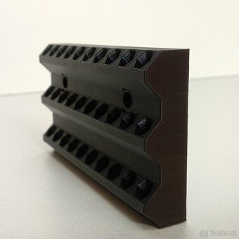 Nástenný držiak na bity 1/4" (6,3 mm) – praktický organizér - 9