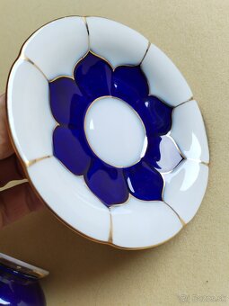 Meissen (Mišeň) moka set 24. kar. zlato - 9