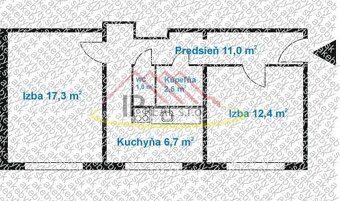 PREDAJ 2 izb. bytu ,52,50 m2, BA - Hornádska ul,2/8.posch., - 9