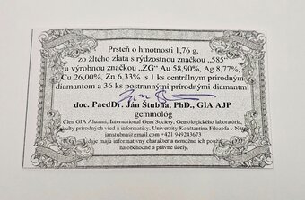 14k zlatý prsteň 0,63ct ❤️❤️❤️ - 9
