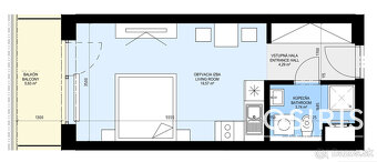 Zariadený 1i byt s balkónom, novostavba 2017 Slnečnice, park - 9