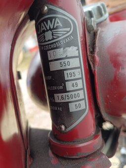 Jawa pionier 550 parez, + starý TP - 9