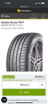 Letne Kumho ecsta 205/60 R16 92v - 9