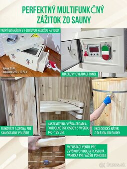 Mobilná sauna domáce kúpele mini parná sauna súkromná sauna - 9