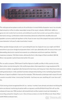 ELECTRONIC MUSIC MIXER TOA MODEL D-4 》 hudobný mixážny pult - 9