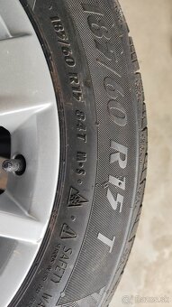 5x100 r15 Vw originálne elektróny (zimné pneu 185/60 R15) - 9