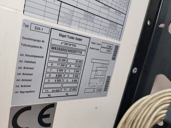 Kögel SN24 - Valníkový plachtový náves - 9