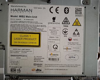 LCD displej + modul autorádia Superb 3 - 9