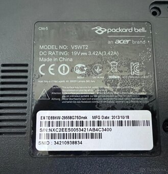 Packard Bell / Celeron 2955U / 4GB RAM / 120GB SSD / 15.6" - 9