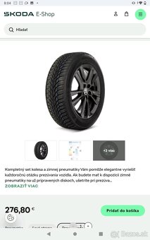 Škoda Fabia IV 16"195/55 R16 zimná sada - 9