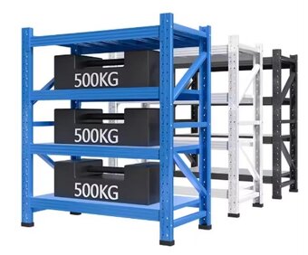 Kovový regál 2m, nosnosť 500kg - 9