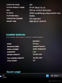 Ho Zbook 15u G5 - 32 gb Ram - 9