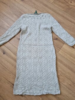 sivé pletené šaty Ralph Lauren veľ. 38 - 9