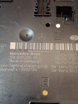 Predám poisťovací modul W204 C180d - 9