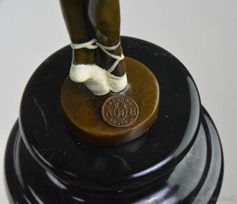 Bronzová soška - Baletka - kolorovaná - 9