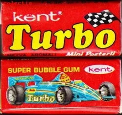 Obrázky áut zo žuvačiek Kent Turbo - 9