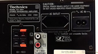 Zostava TECHNICS gramo,equalizer,tuner,CD,deck,zosiln. = M02 - 9