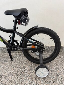 Kross Racer 3.0, 16“, detský bicykel, Black lime blue glossy - 9