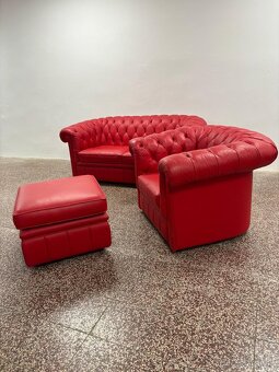 CHESTERFIELD ŠTÝL,KOŽENÁ SEDAČKA - 9