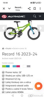 Bicykel Author Record 16 - 9