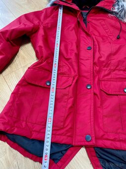 Červená zimná bunda dámska - 9