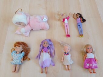 Bábiky Barbie, klasické, látkové aj malé na tortu - 9
