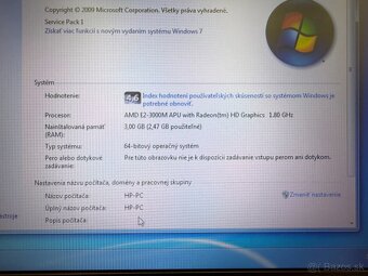 HP 4535s bez batérie, ako stolový PC, Win7, HDD 320GB - 9