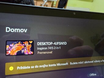 Dotykovy otocny Dell Inspiron 7415 s 512gb ssd diskom 16gb r - 9