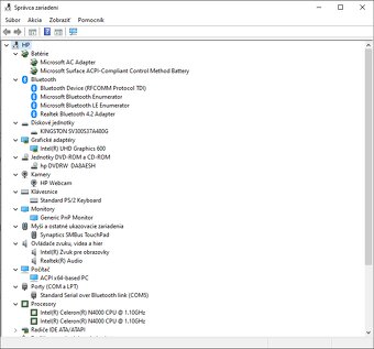 Predám 15,6" notebook HP 15, windows 10 home. - 9