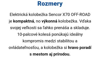 Kolobežka Sencor X70 - 9