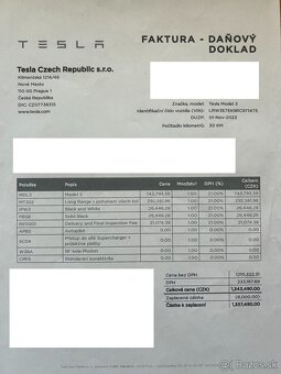 Tesla model 3 (Highland) LR AWD (Dual motor) 11/2023 - 9