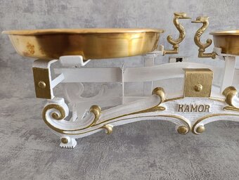Staré 5kg dvoumiskové váhy KAMOR po renovaci. - 9