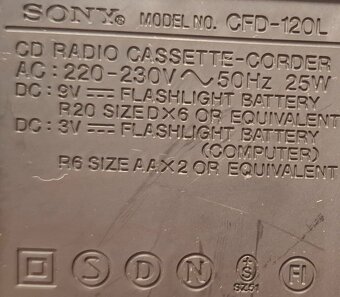 Predám rádiomagnetofóny Sony - 9