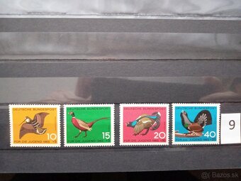 Poštové známky č.497 - FAUNA, flóra, rôzne - 20 sérií - 9